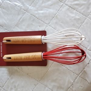 Rae dunn mini Christmas whisks